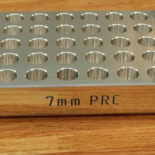 7mm PRC - Precision Loading Block - 1" Billet Aluminum (25) (50) (100)