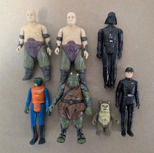 Vintage Kenner Star Wars 7 Loose Figures Lot