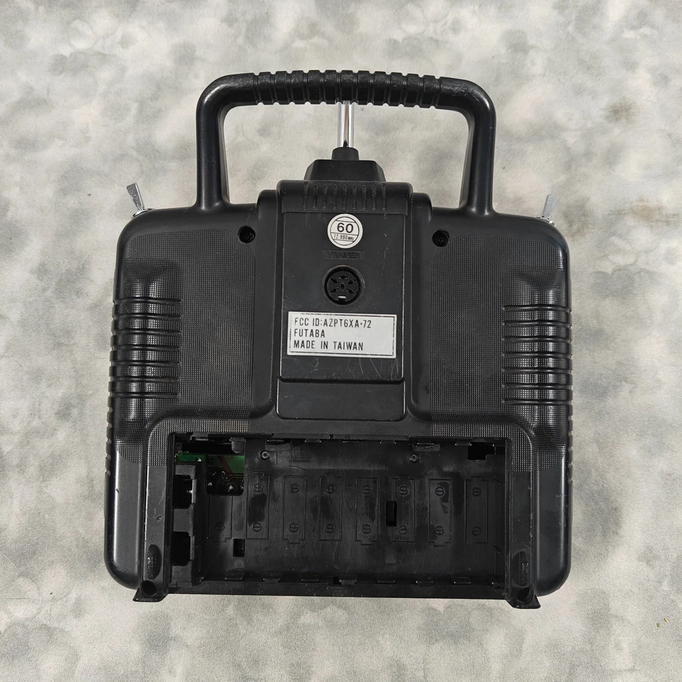 Futaba T6XA 6-Ch FM 72MHz RC Transmitter Untested/Parts No Battery Door - Image 2 of 4