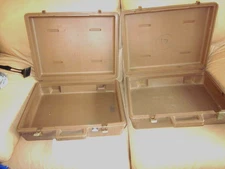 QTY (2) 18x141/2x5 Instrument rental cases/ bands & DJ equipment thick plastic