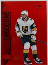 Shea Theodore 2023-24 Metal Universe Hockey PMG Red Precious Gems /100 VGK