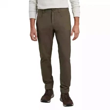 Kirkland Signature Men’s Stretch Tech Pant Casual Travel Work Comfort Flat Front