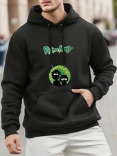  Rick And Morty Funny Pattern Printed Hoodie Official Rick and Morty Character