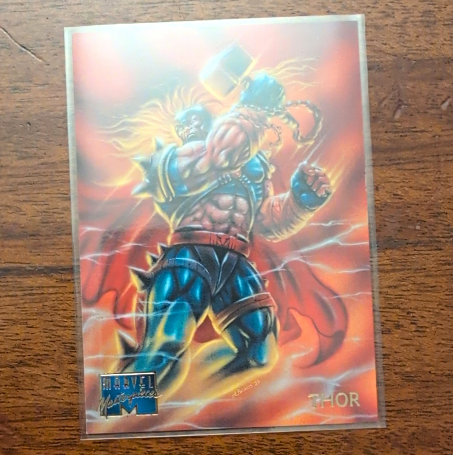 Fleer Marvel Masterpieces Thor Love Interest Base Set Card #104 1995