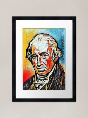 James Watt Kunstwerk | James Watt Por Gerahmtes Wandbild Poster Leinwanddruck Bild