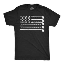 Mens Funny T Shirts Golf American Flag Awesome Fourth Of July Golfing Graphic