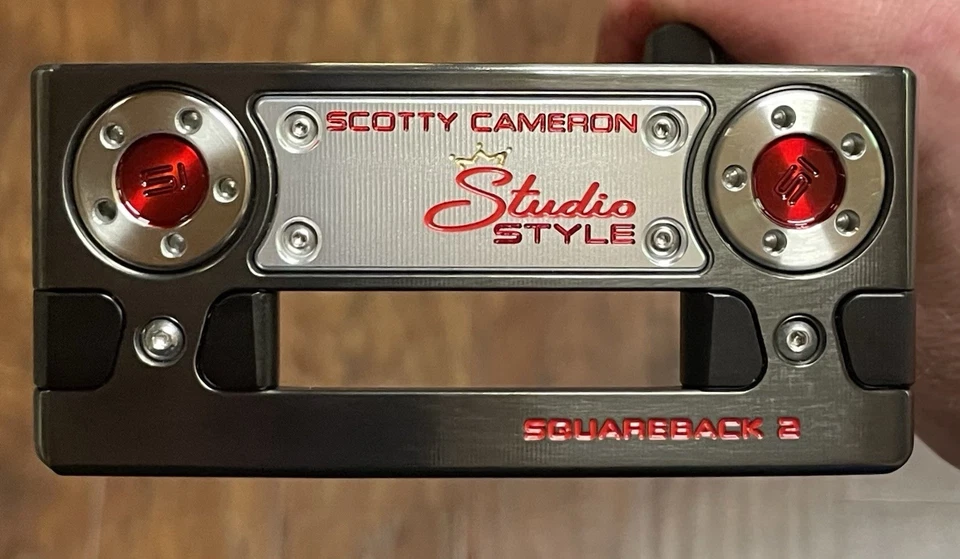 Scotty Cameron Studio Style Squareback 2 Putter - New - Xtreme Dark Finish - RED - Image 4 of 4