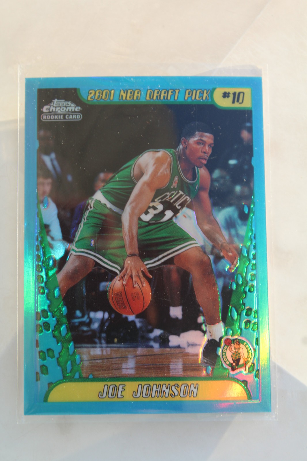 2001-02 TOPPS CHROME ROOKIE REFRACTORS #138 JOE JOHNSON-NMT-RARE-BOSTON CELTICS