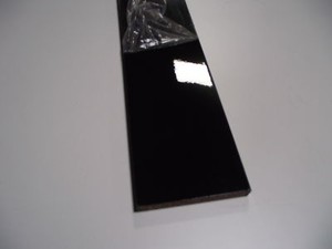 2x 2.8M HIGH GLOSS BLACK KITCHEN / BEDROOM UNIVERSAL ...