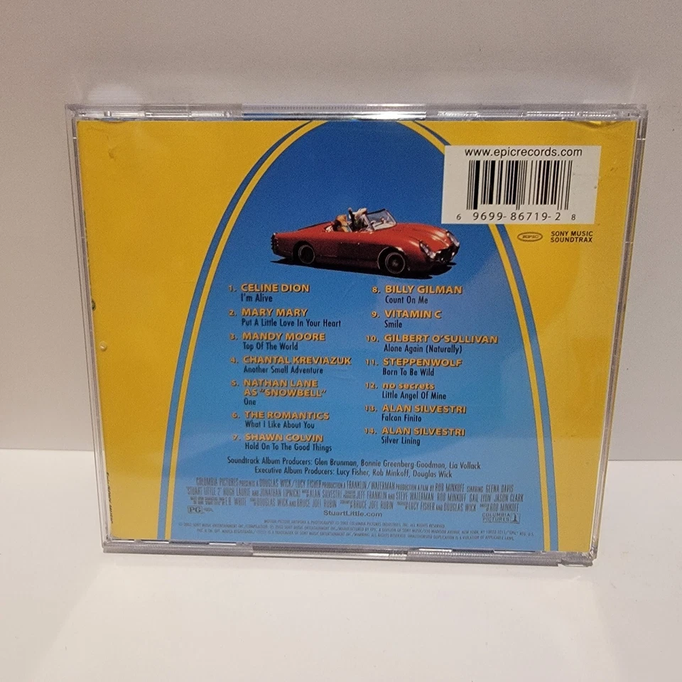 Stuart Little 2 CD soundtrack Celine Dion Mandy Moore Steppenwolf Alan Silvestri Foto 2 de 3