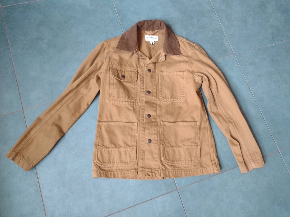 Gap Work Force Jacket Mens XS Canvas Chore Coat Corduroy Gap Work Force Jacket Mens XS Canvas Chore Coat Corduroy