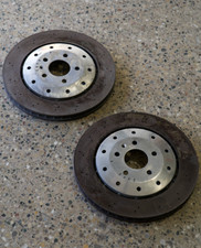 (2) Lamborghini Gallardo Audi R8 Rear Brake Rotors Used Condition - 420.615.601