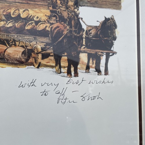 Vintage Stroh's Beer Limited Edition Framed Print Signed By Peter Stroh! Detroit - Picture 2 of 11