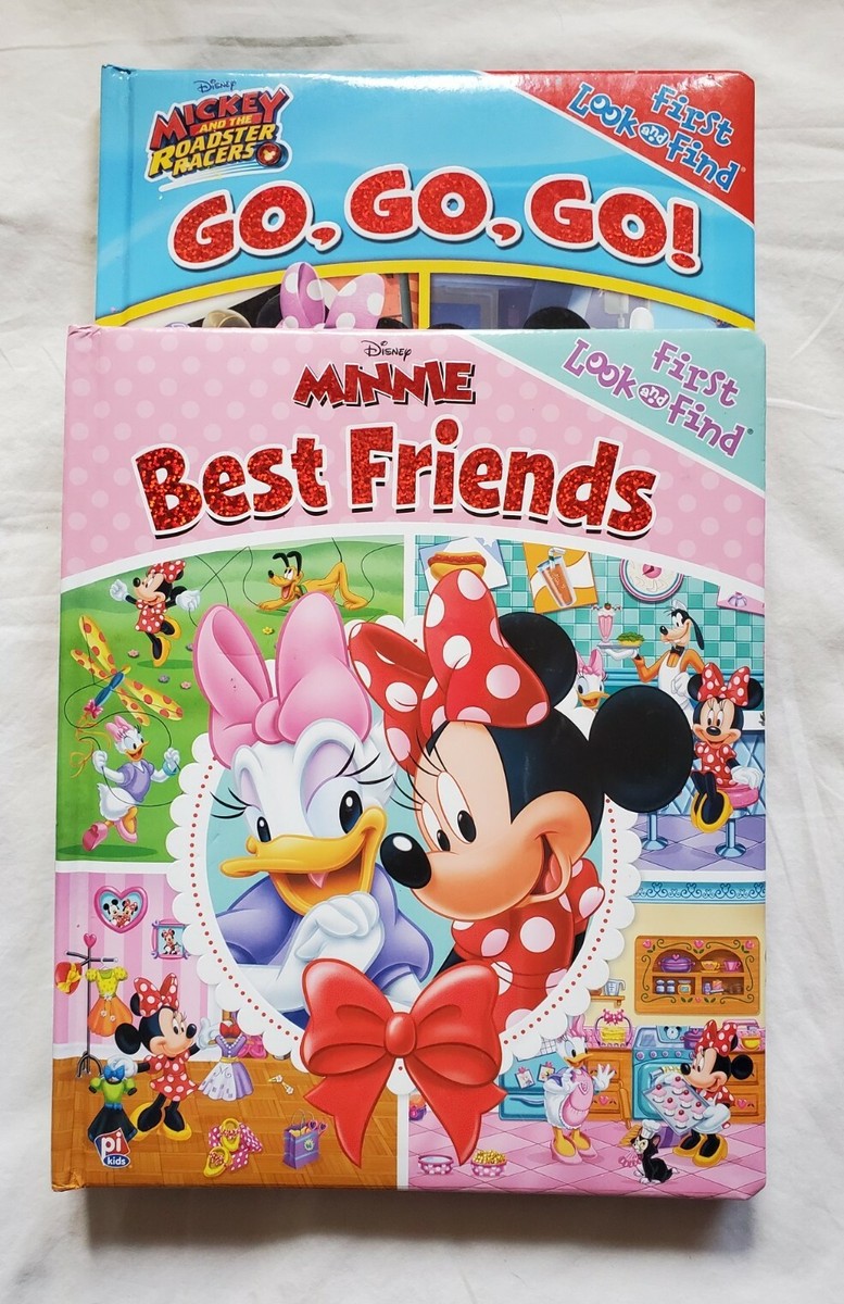 2 My First Look & Find Book - Minnie Best Friends/ Mickey Roadster