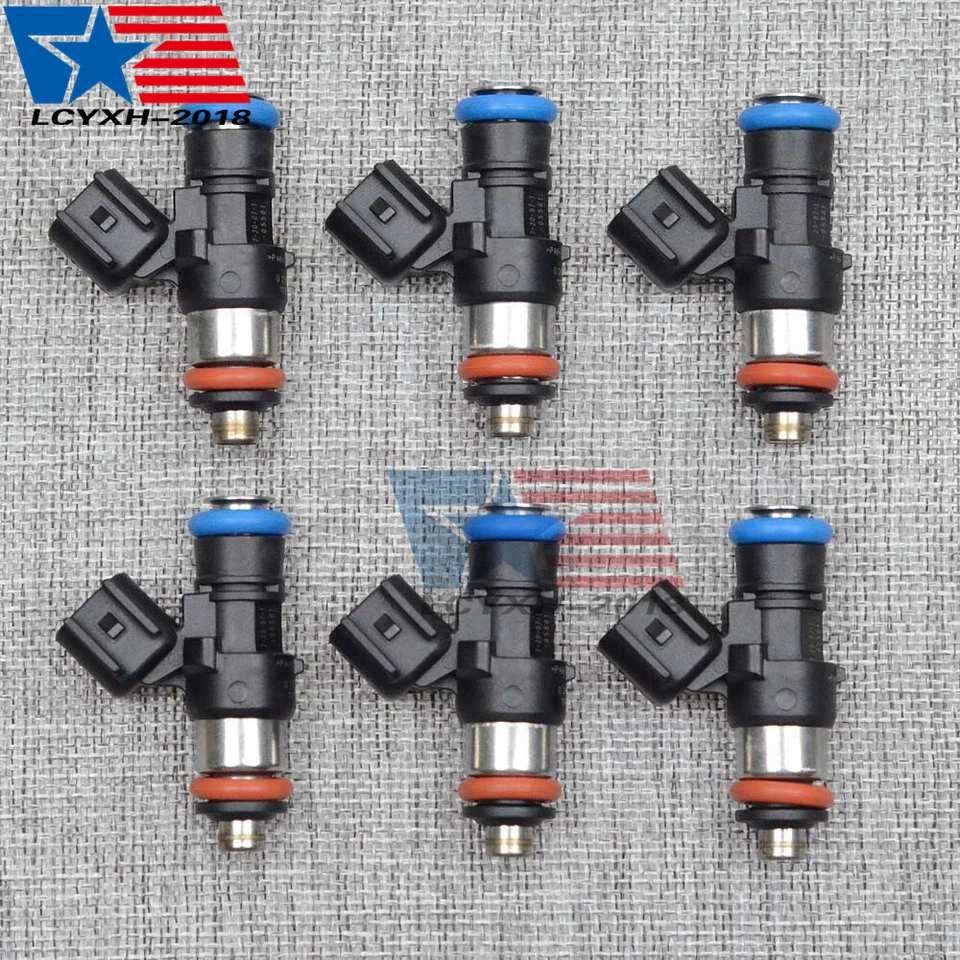 Inyectores de combustible 6 piezas nuevos para Ford Explorer 2011-2017 3,5 L / Taurus 3,5 L Foto 3 de 4