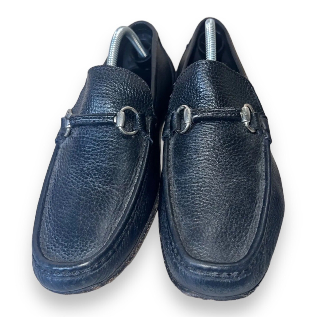 SANDRINO Sandro Moscoloni Men\'s Black Leather Horsebit Loafers US 9M Spain Sandrino Sandro Moscoloni Horsebit Loafers Sorrento Black  main image 2