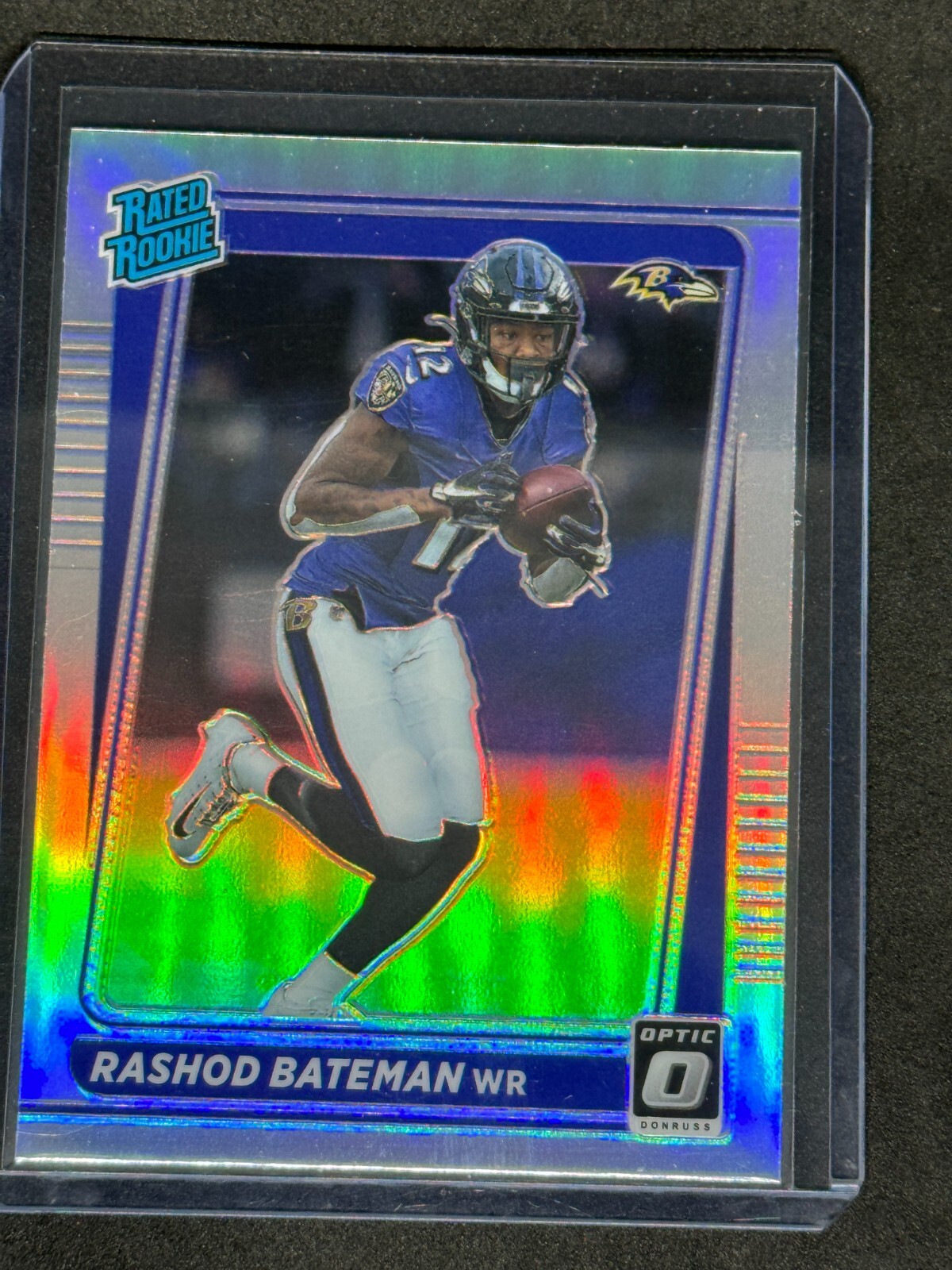 2021 Donruss Rashod Bateman Ravens Rated Rookie OPTIC PREVIEW SILVER Ravens RC