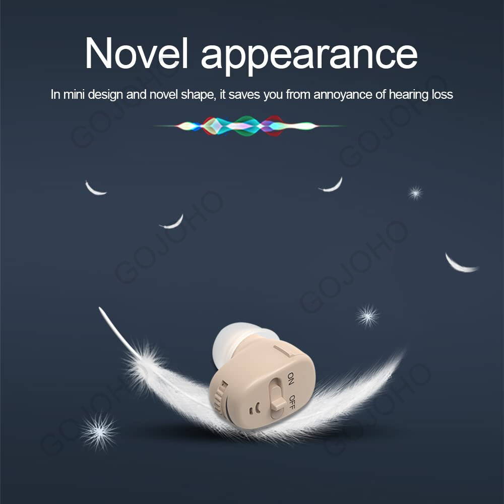 MiNi Digital Invisible Hearing Aids Small Sound Voice Amplifier Enhancer L/R USA
