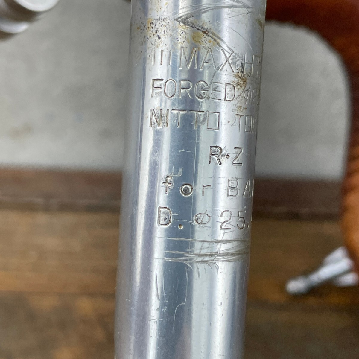 Vintage Nitto Pearl 9 NJS Stem Keiren Leather Wrap Handlebar