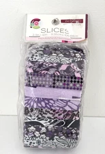 Creative Cuts Slices 24 Pc Strips 2.5" x 42” Fabric Purple Pink Black Gray