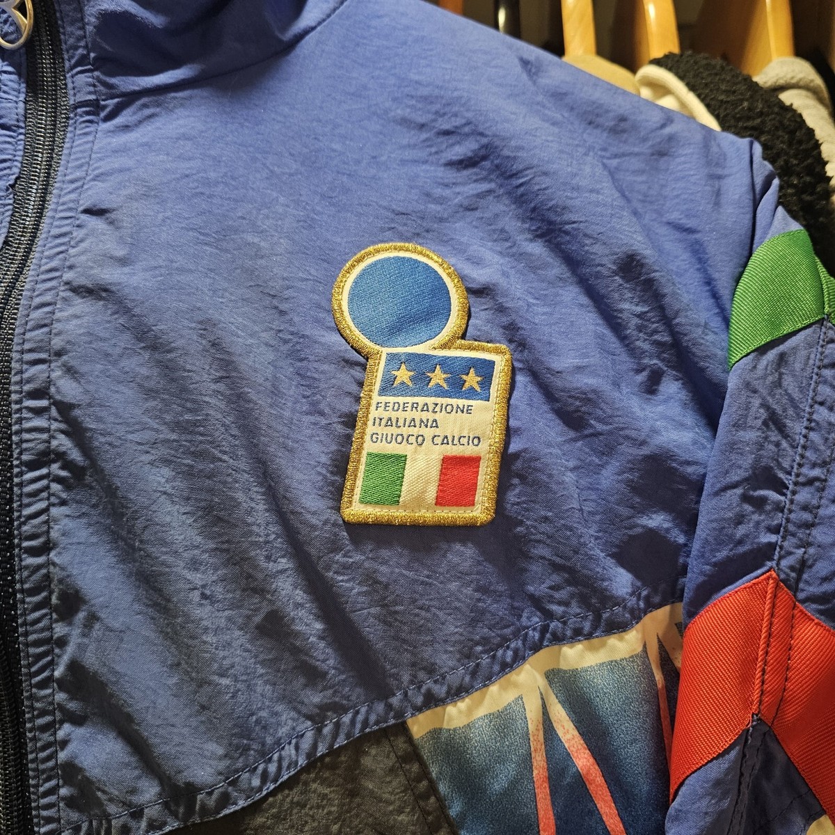 Vintage 1994 Italy World Cup Diadora Training Windbreaker Jacket