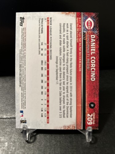 2015 Topps Baseball #209 Daniel Corcino Cincinnati Reds - Picture 2 of 2