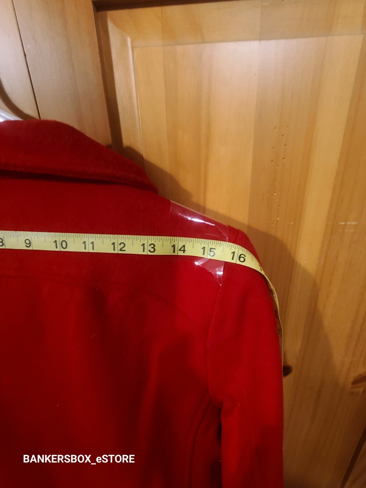 Pendleton Coat Jacket Solid Red Snaps & Zipper Wo… - image 6