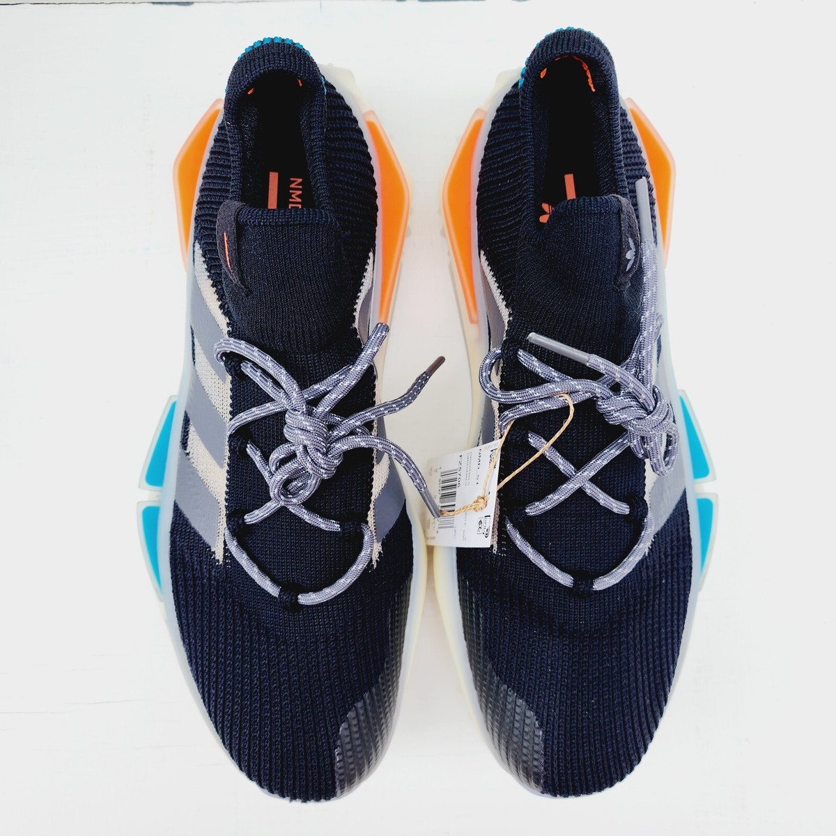 Adidas Originals NMD S1 Black Teal Orange Boost Running 9.5 Men