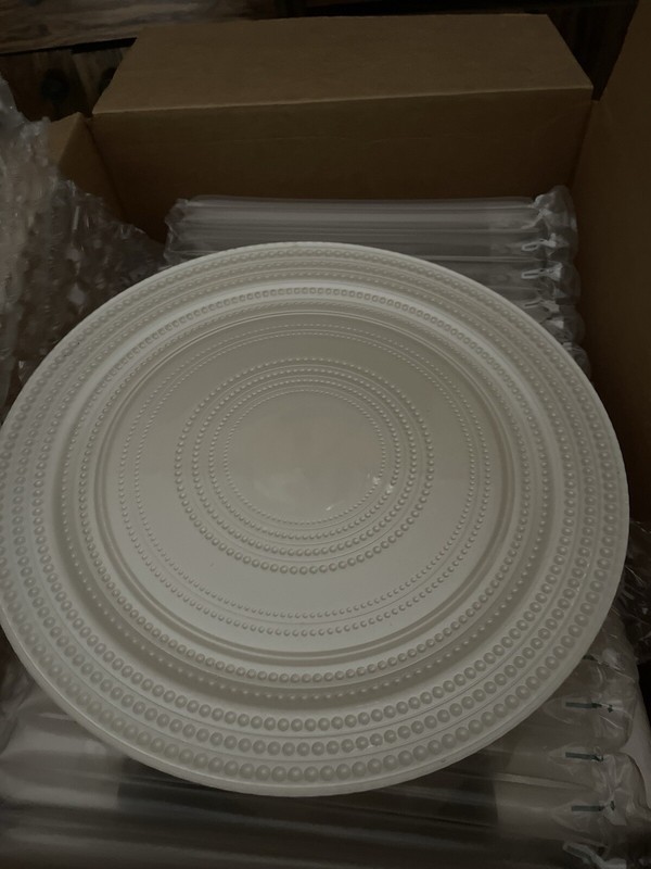 tiger chief glass charger plates