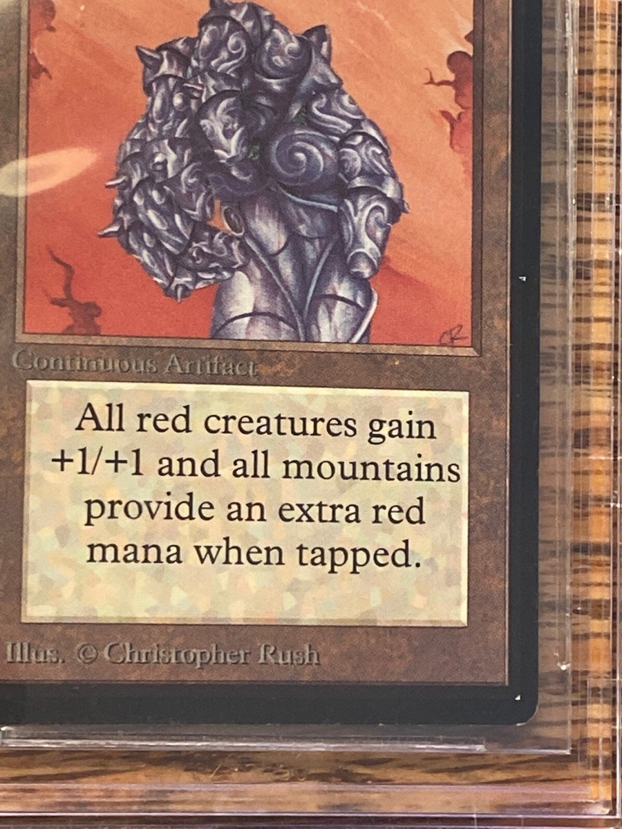 Gauntlet of Might Beta BGS 9.5/7/7/7.5 NEAR MINT Beauty MTG Gauntlet of Might Beta BGS 9.5/7/7/7.5 NEAR MINT Beauty MTG