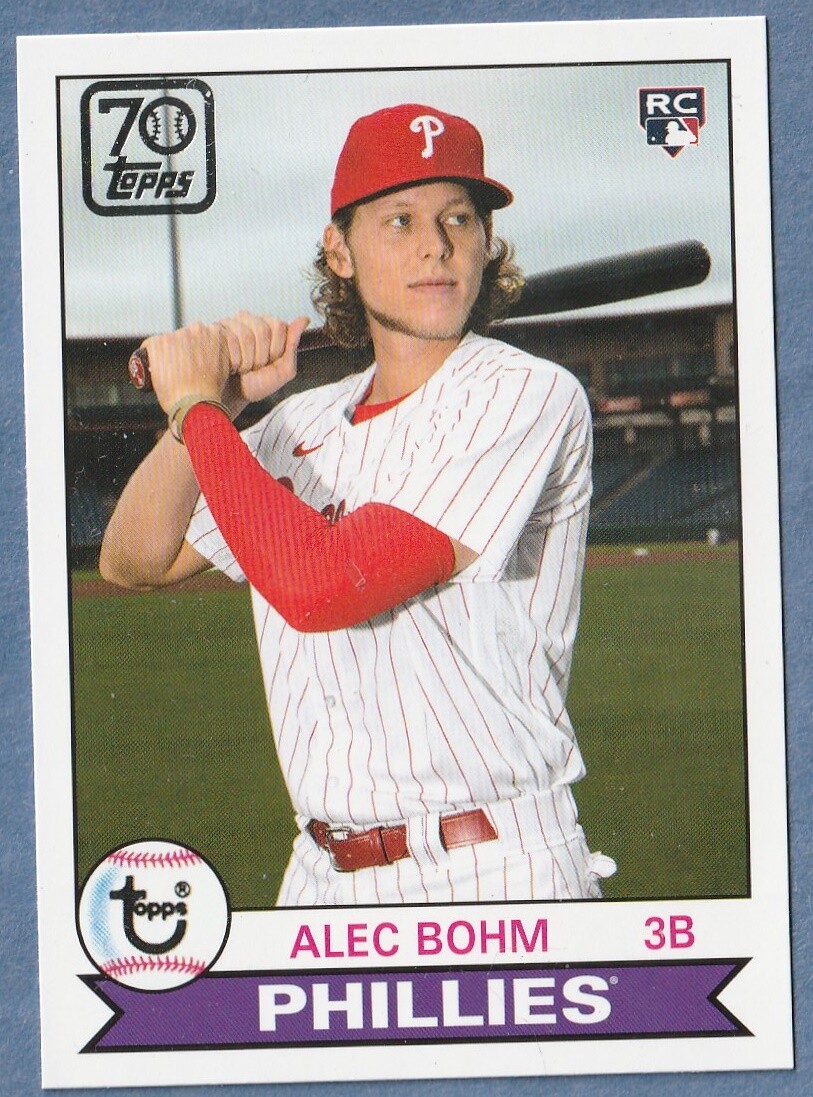 2021 TOPPS ALEC BOHM BLACK GOLD R/C 36/70 + 5 DIFF ROOKIES