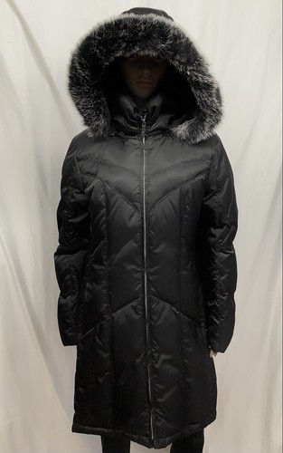 rare NAUTICA Long Black Puffer Down 