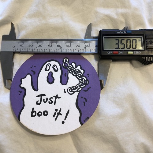 New 16 Halloween Paper Drink Coasters Ghost Boo Chain Unused Death Stock Vintage - Picture 8 of 9