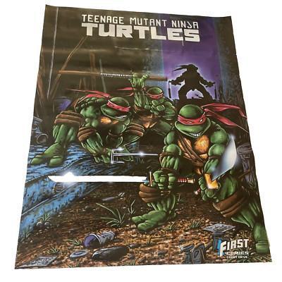 New 1986 Teenage Mutant Ninja Turtles 22x28'' Mirage First Comics Eastman Poster