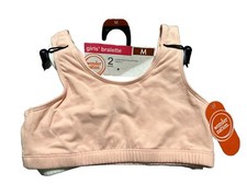 Wonder Nation Pack Of 2 Girls Bralette Size M
