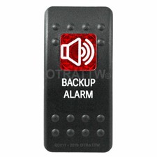 OTRATTW Carling Technologies Contura II Rocker Switch, BACKUP ALARM, RED LENS