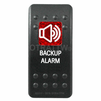 OTRATTW Carling Technologies Contura II Rocker Switch, BACKUP ALARM, RED LENS