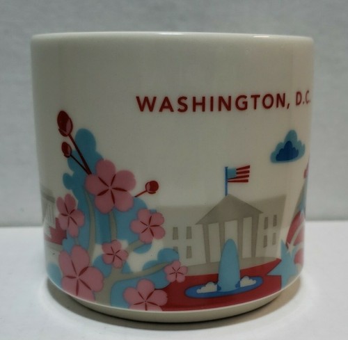 Starbucks Washington DC 14oz Mug You Are Here 2014 Series VG Pre-owned - Picture 5 of 8