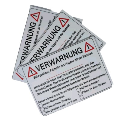 Verwarnung für Falschparker, Scheisse Geparkt Notizblöcke A7 ca. 75 Blatt Zettel
