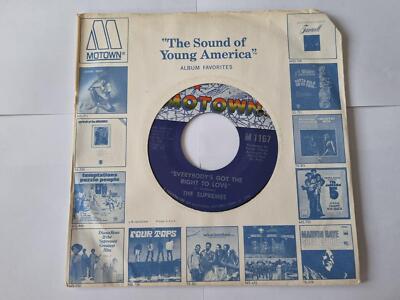 The Supremes - Everybody's got the right to love 7'' Vinyl US
