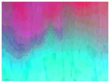 Cosmic Sea Foam on Pink Sand * Signed Fine Art Print * 2021 * Cathy Peterson