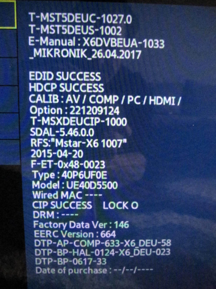 K9GAG08U0E NAND FLASH IC PROGRAMMIERT SAMSUNG UE40D5500 UE40D5700 UE40D5520 NEU - Bild 3 von 3