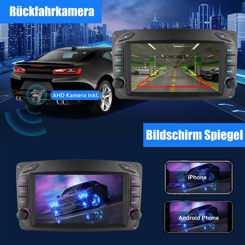 DAB+ Android 13 Autoradio Carplay GPS Für Mercedes C/CLK/G Klasse W203 W209 W639 - Bild 13 von 18