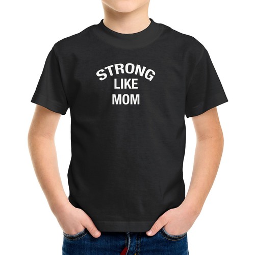 Strong like my moms Toddler Kids Youth T-shirt Strong like mom Graphics Tee Gift - Picture 5 of 16