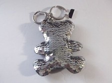 Bear Plush with Sequin on oneToy Keychain Tiny 3"