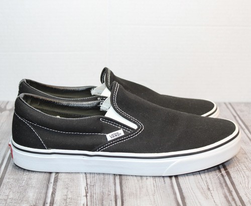Mens Vans Slip-On Black Shoes Size 11 