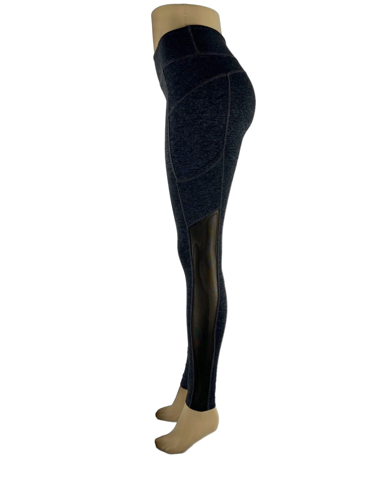 beyond-yoga spacedye mid rise soft blue mesh pockets leggings