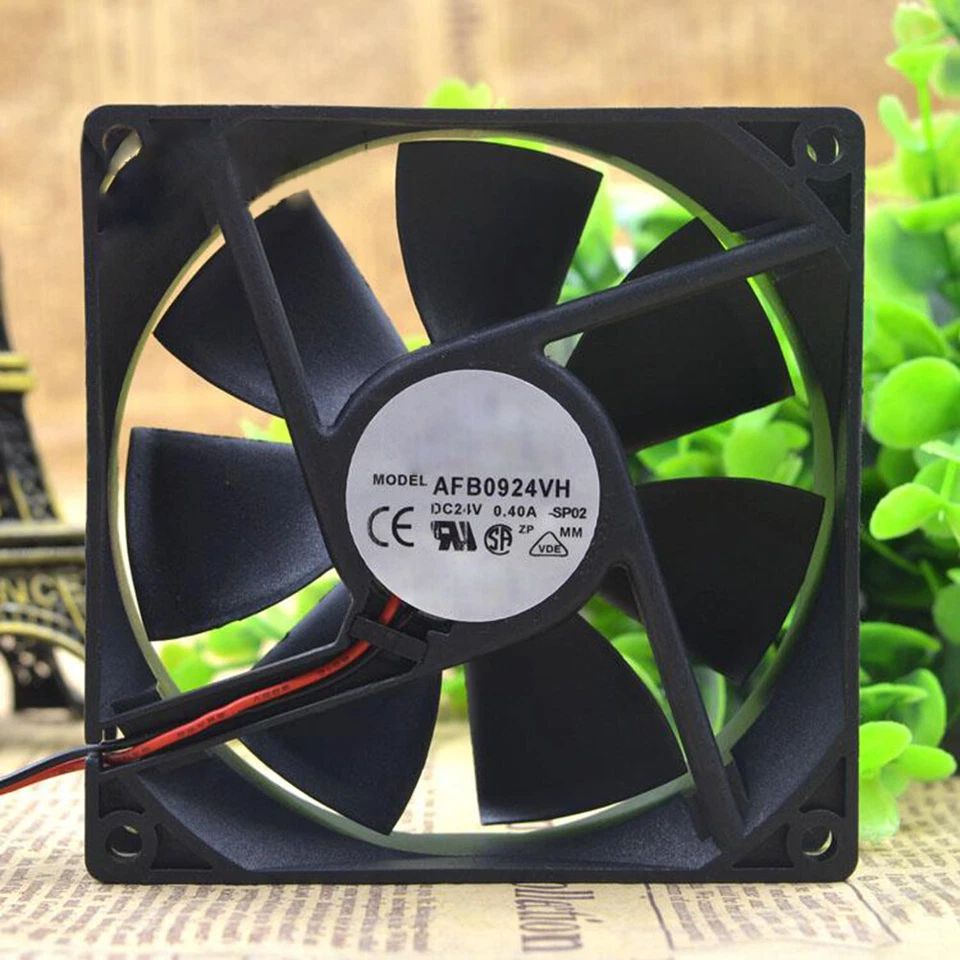 DC 24V 0.4A 92x92x25mm 2 PIN AFB0924VH Cooling Fan for Delta - Image 4 of 4