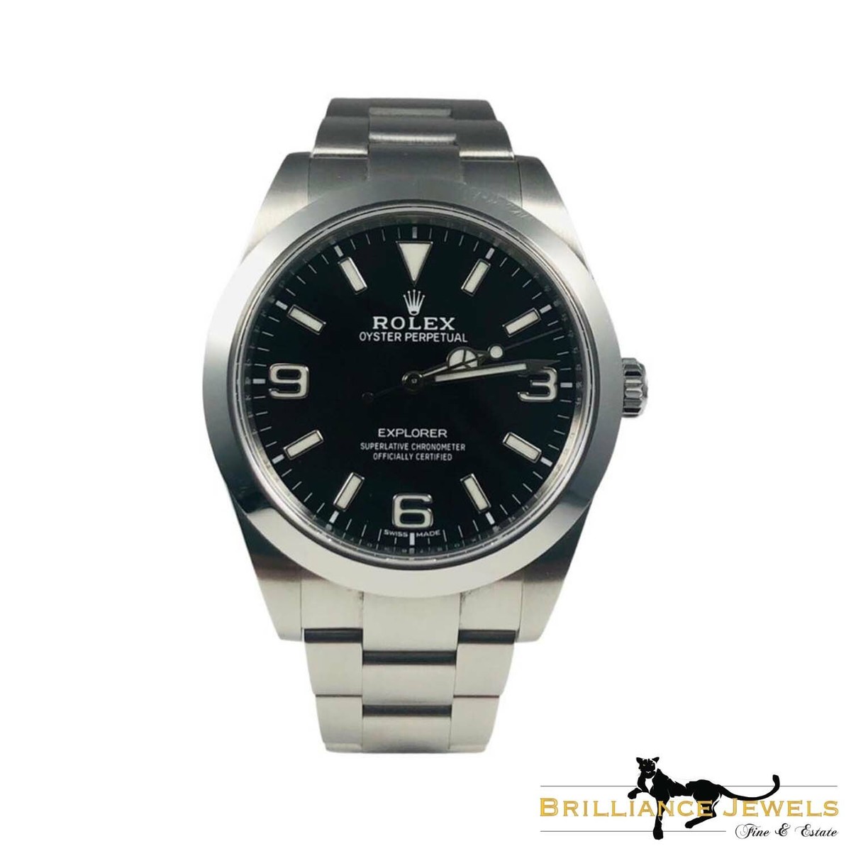 Rolex Explorer Ref. 214270 Black Dial Stainless Steel Watch