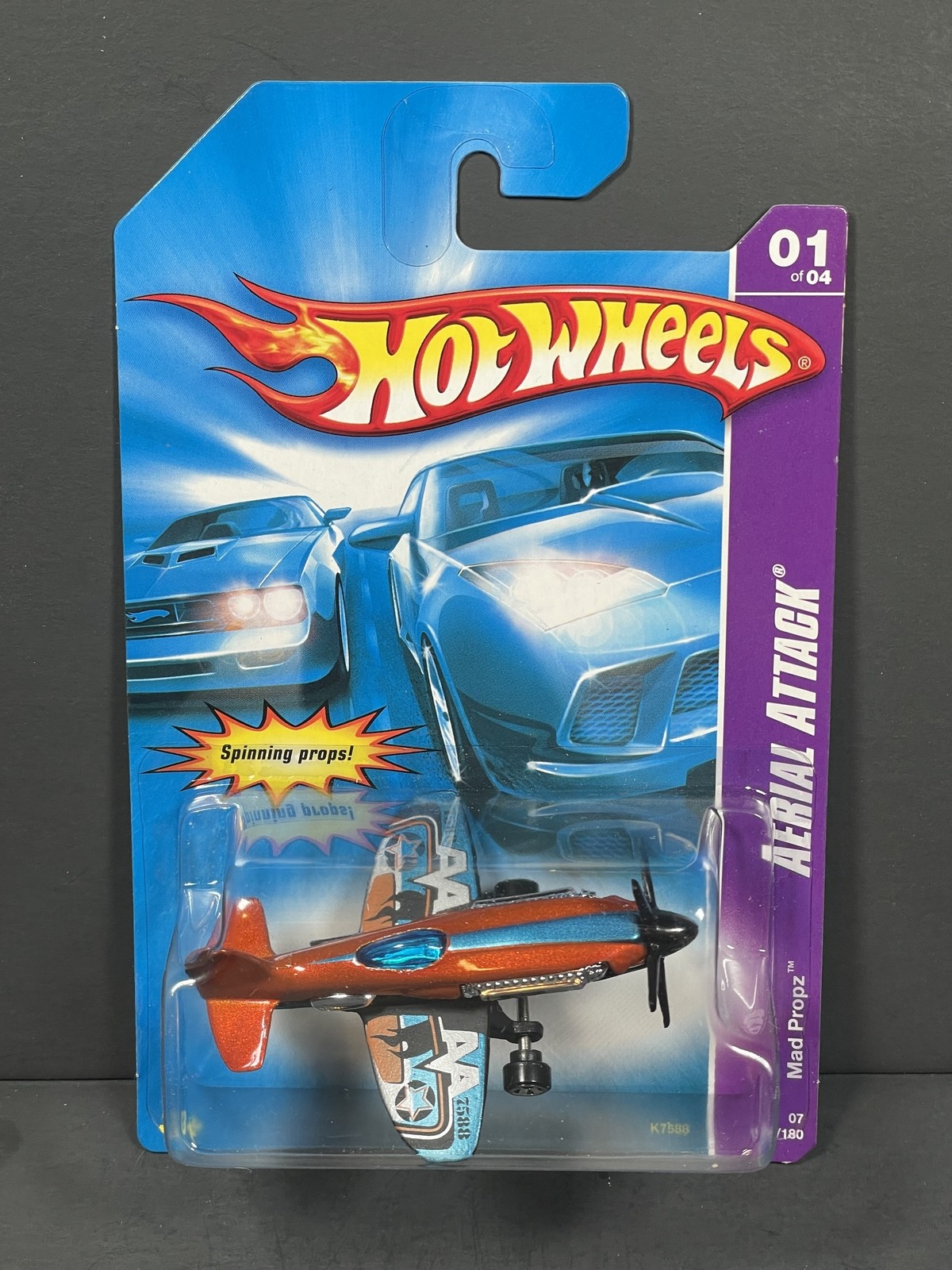 HOT WHEELS 2007 Mad Propz #1/4, Orange, Aerial Attack